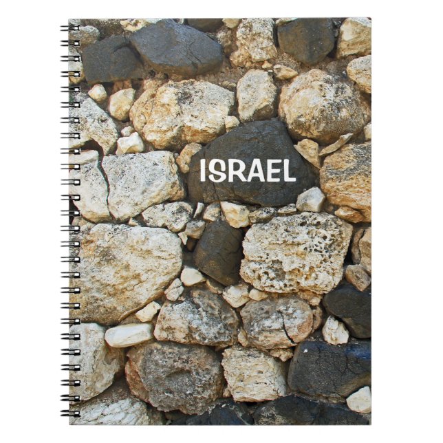 Notebook with Stone Wall in Israel (Front)