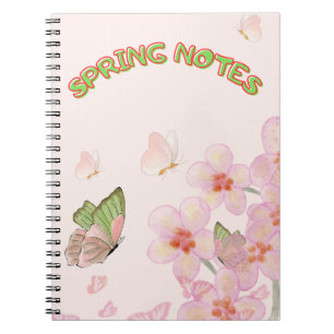 Notebook with Whimsical Butterfly Design
