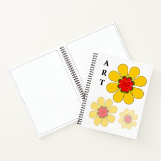 Notebook - Yellow Flower ART Sketchbook