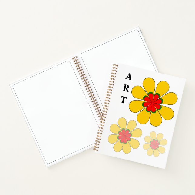 Notebook - Yellow Flower ART Sketchbook (Inside)