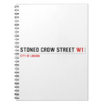 stoned crow Street  Notebooks