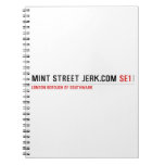 mint street jerk.com  Notebooks