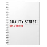 Quality Street  Notebooks