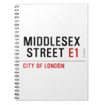 MIDDLESEX  STREET  Notebooks