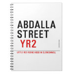 Abdalla  street   Notebooks