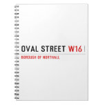 Oval Street  Notebooks