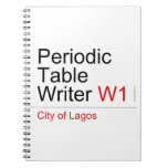 Periodic Table Writer  Notebooks