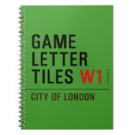 Game Letter Tiles  Notebooks