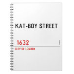 KAT-BOY STREET     Notebooks