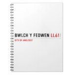 Bwlch Y Fedwen  Notebooks