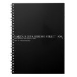 Various lefa sehemo street  Notebooks