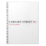 Carnary street  Notebooks