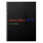 canot place  Notebooks