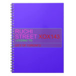 Ruchi Street  Notebooks