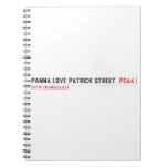 panna love patrick street   Notebooks