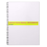 Leena's Home Bakery  Notebooks