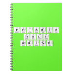 Periodic
 Table
 Writer  Notebooks