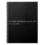 317 south bentalou st    Notebooks