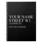 Your Name Street  Notebooks
