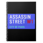 ASSASSIN Street  Notebooks