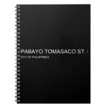 pabayo tomasaco st.  Notebooks