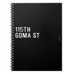 115TH Goma St  Notebooks