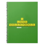 i
 love
 volleyball  Notebooks