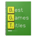 Best
 Games
 Titles  Notebooks