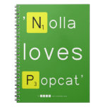 'Nolla 
 loves
 Popcat'  Notebooks