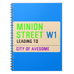 Minion Street  Notebooks
