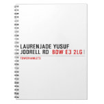 Laurenjade yusuf Jodrell rd  Notebooks