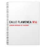 Calle Flamenca  Notebooks