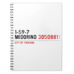 1-59-7  MIDORINO  Notebooks