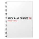 brick lane curries  Notebooks
