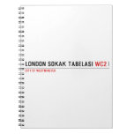 LONDON SOKAK TABELASI  Notebooks