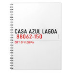 CASA AZUL LAGOA   Notebooks