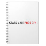 Keats Vale  Notebooks