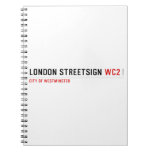 london streetsign  Notebooks