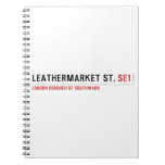 leathermarket St.  Notebooks
