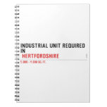 Industrial unit required  in   Notebooks
