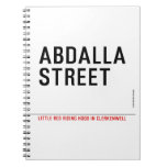 Abdalla  street   Notebooks