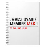 Jamzz Syarif Member  Notebooks