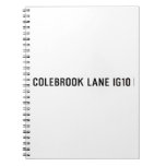COLEBROOK LANE  Notebooks