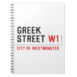 Greek Street  Notebooks