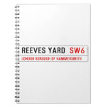 Reeves Yard   Notebooks