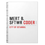 MERT B. SFTWR  Notebooks