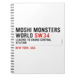 mOSHI mONSTERS wORLD  Notebooks