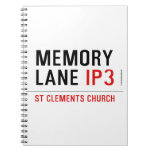 mEMORY LANE  Notebooks