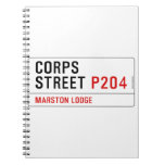 Corps Street  Notebooks