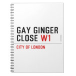 GAY GINGER CLOSE  Notebooks